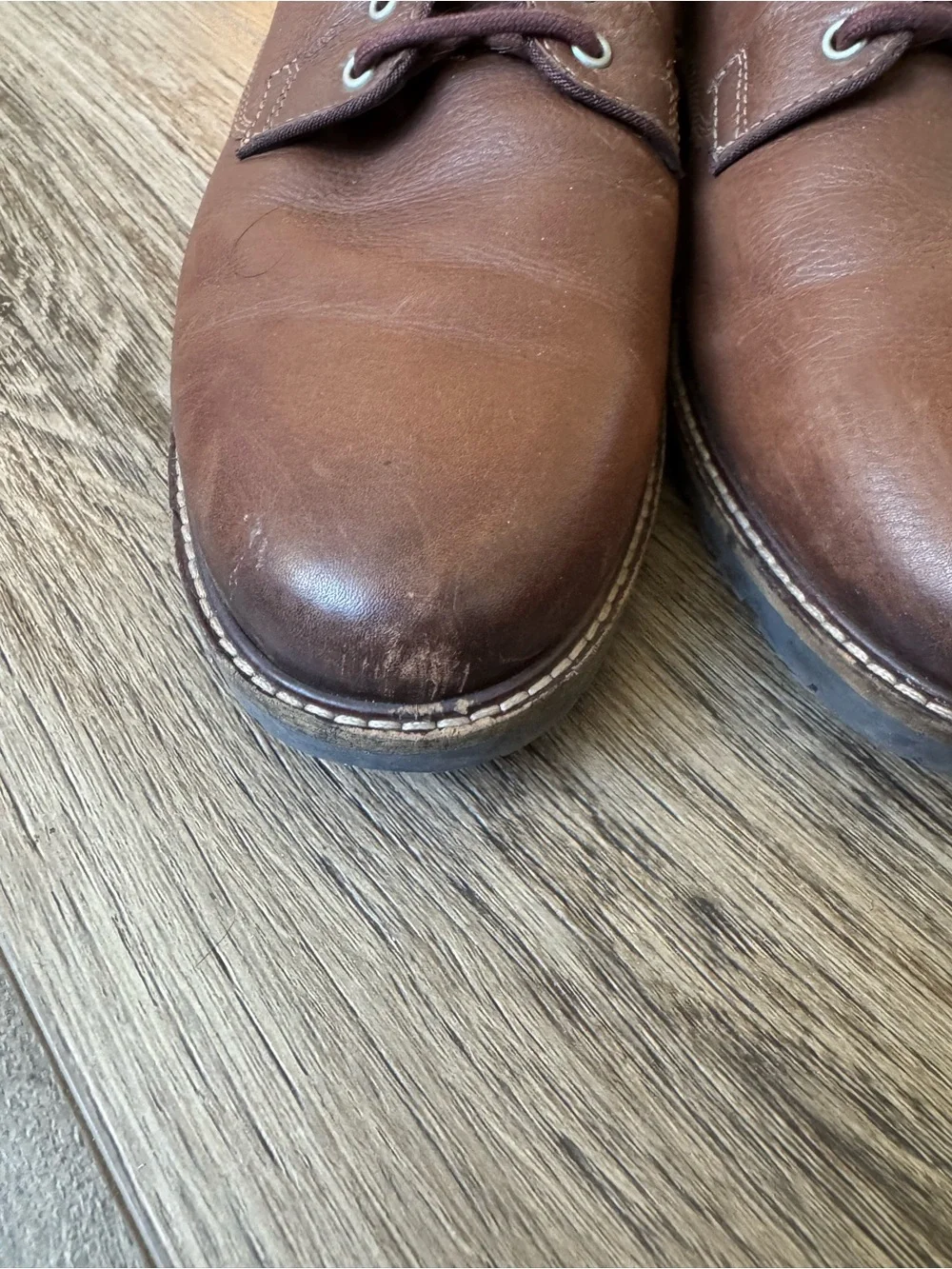 Cole Haan Brown Leather Derby Shoes